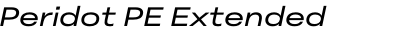 Peridot PE Extended Italic